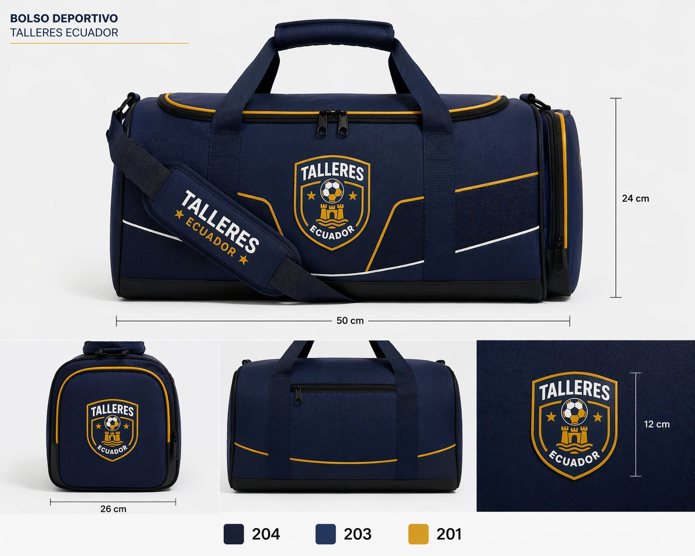 Maleta Deportiva Talleres Ecuador FC - Imagen 2